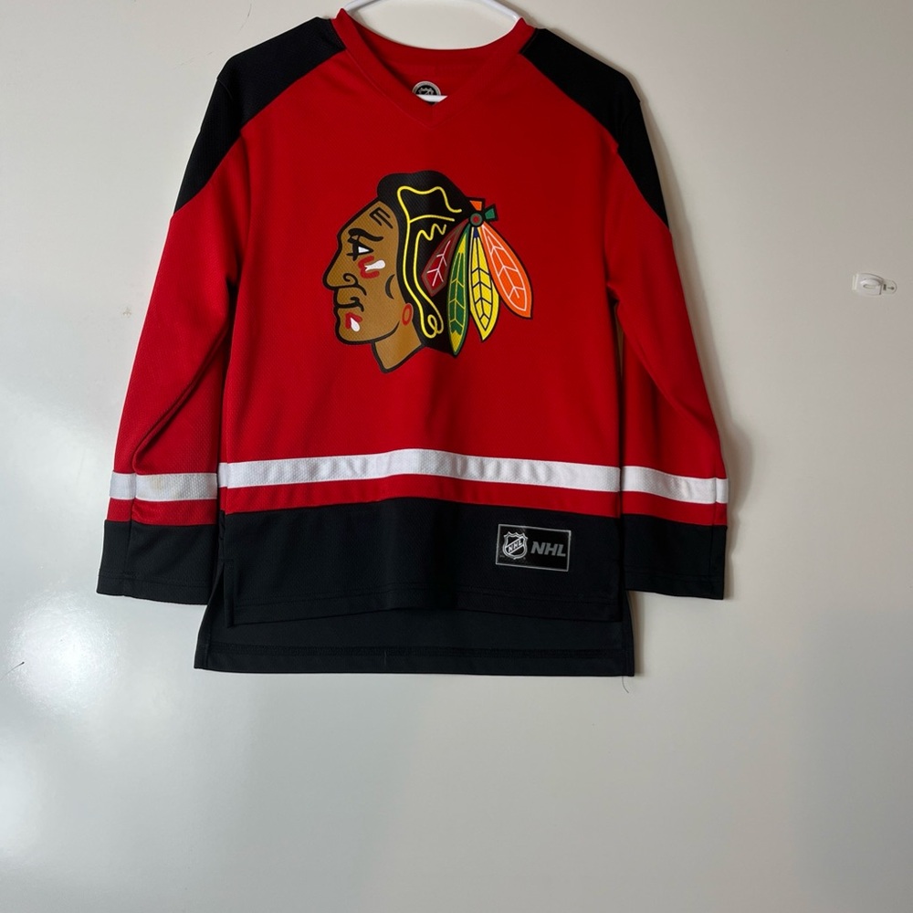 NHL Chicago Blackhawks Patrick Kane 88 Youth Hockey Jersey Red‎ Black White